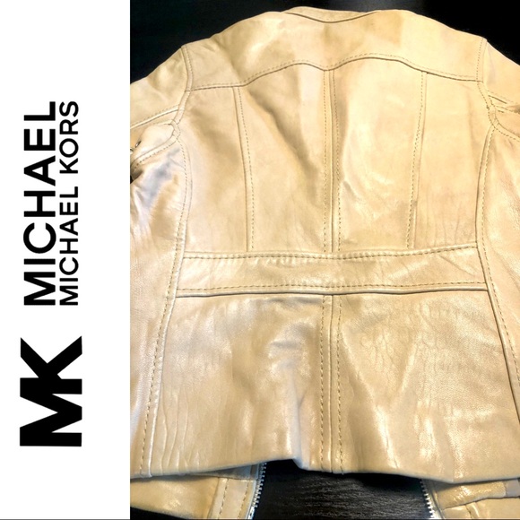MICHAEL KORS Zip Front Buttery Leather Jacket - Picture 5 of 6
